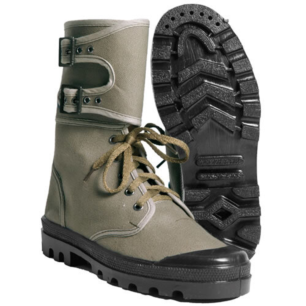 Кроссовки MIL-TEC® COMANDO canvas shoes with buckles OLIVE