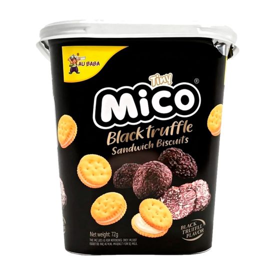 Печенье Tiny Mico Black Truffle Sandwich Biscuits со вкусом черного трюфеля, 72 г (Китай)