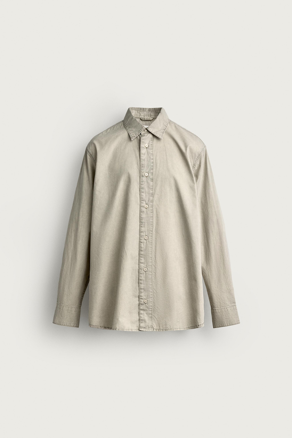 РУБАШКА RELAXED FIT ACID WASH — ZARA