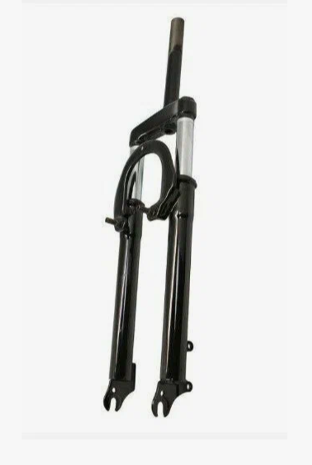 Вилка амортизационная TRIX 26"х1-1/8", алюминий, пружинно-эластомерная, безрезьбовой, шток 255мм, ход 100мм, Disk и V-br тормоз, регулировка преднагрузки, матовая черная