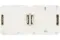 Розетка Legrand Quteo с заземлением + шторка двойная накладная IP44 белая 25995