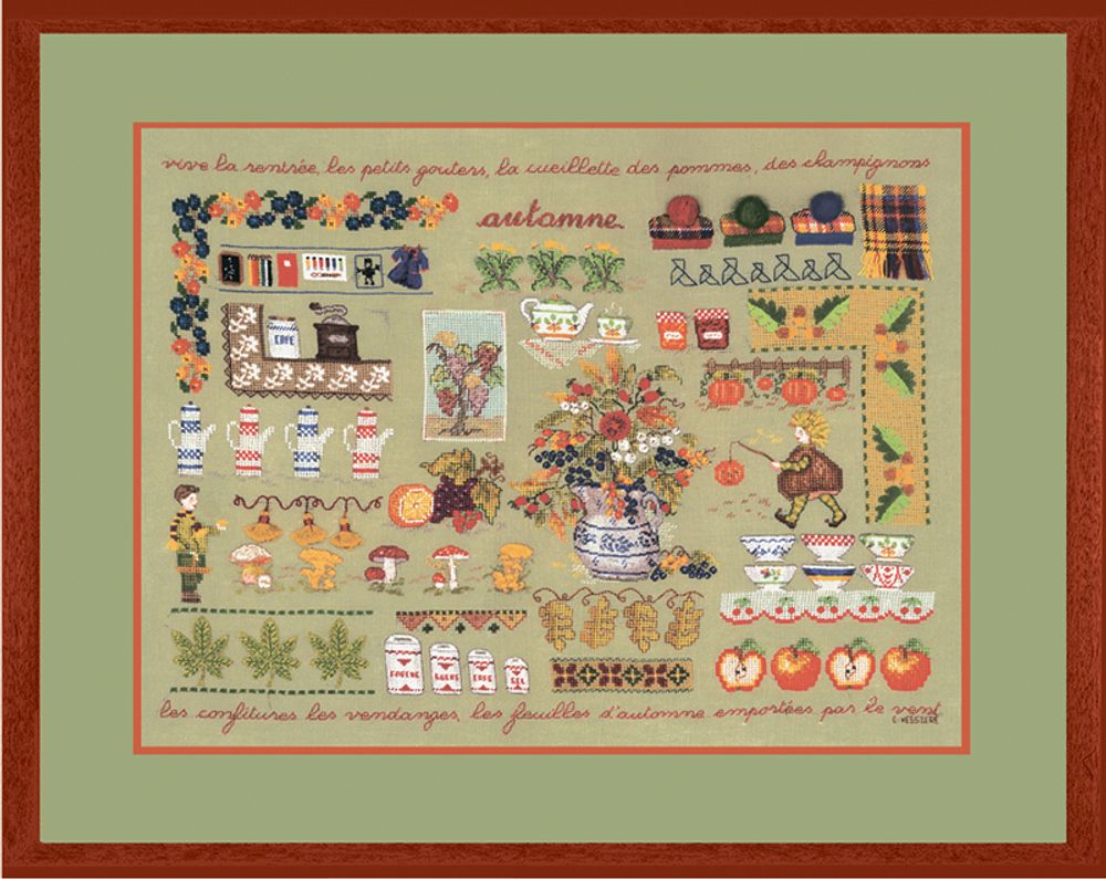 Набор для вышивания нитками Le Bonheur des Dames, Automne (Осень), 30х40 см Набор для вышивания нитками Le Bonheur des Dames, Automne (Осень), 30х40 см