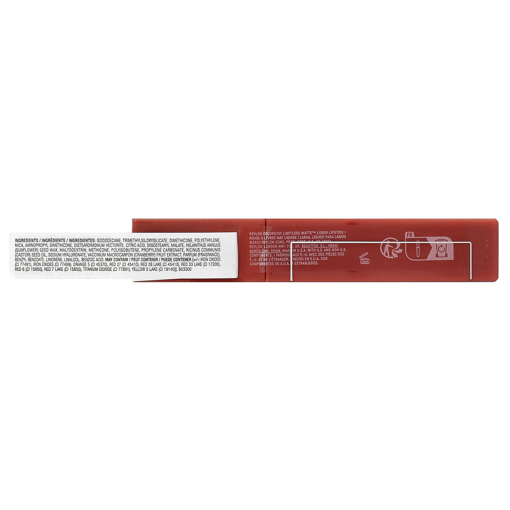 Revlon, ColorStay Limited, Matte™, жидкая помада, оттенок 002, 5 мл (0,17 жидк. унции)