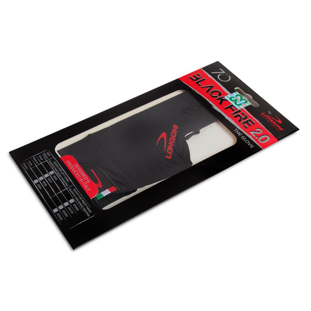 Перчатка Longoni Black Fire 2.0 левая M