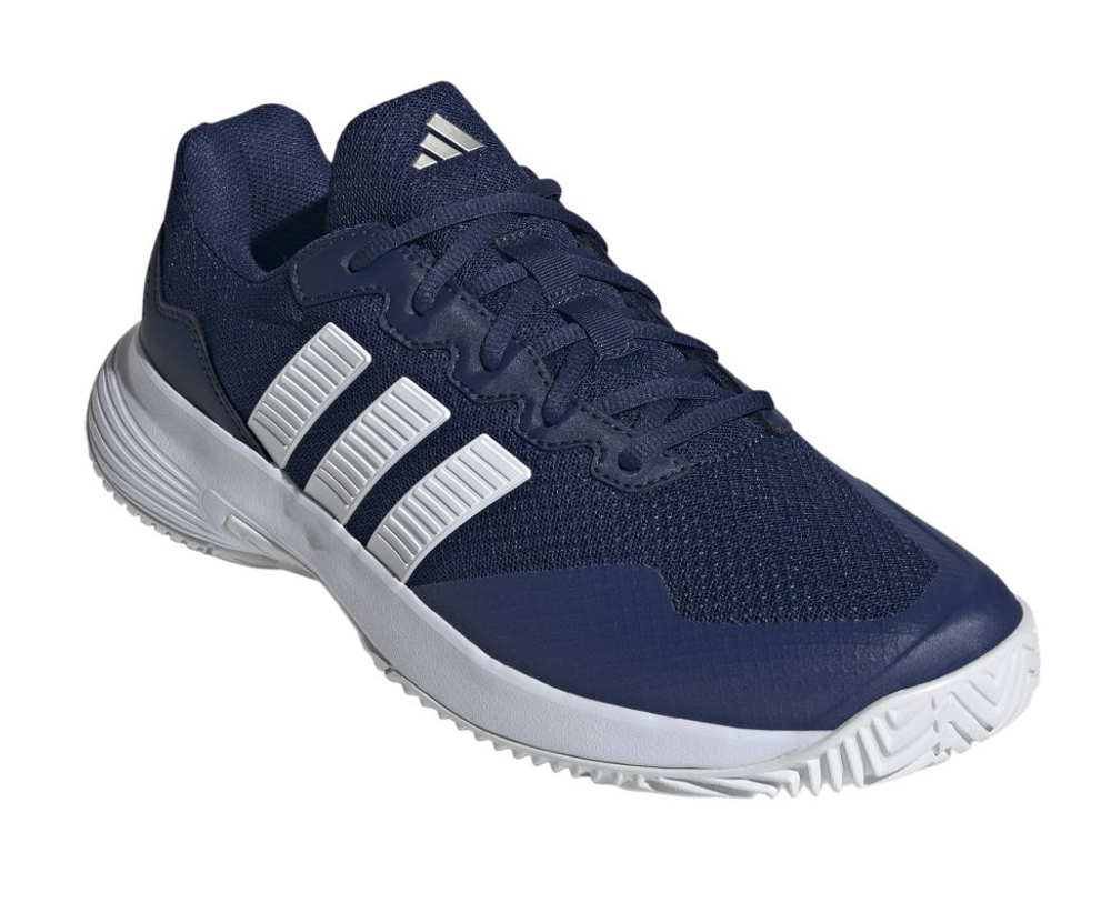 Мужские кроссовки теннисные Adidas GameCourt 2 M - dark blue/cloud white