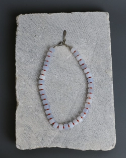 Бусы PONCHIK из аквамарина и рыжего коралла