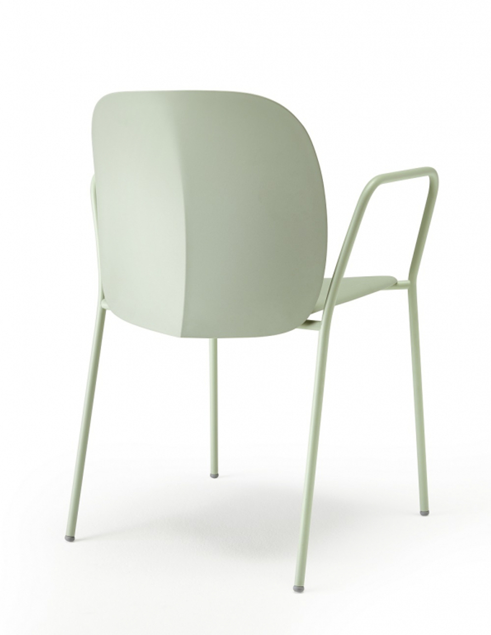 Кресло пластиковое Scab Design Mentha Go Green, зеленый шалфей