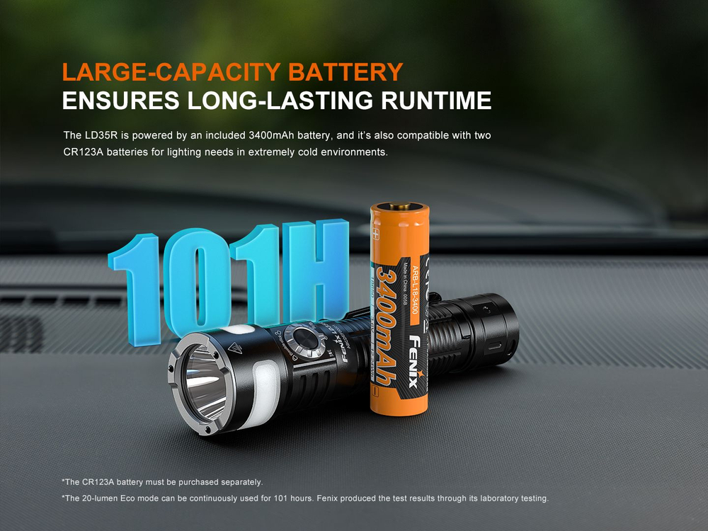 Фонарь Fenix LD35R на все случаи жизни, 337 метров, рассеянный на 360 град и сфокусированный свет, к