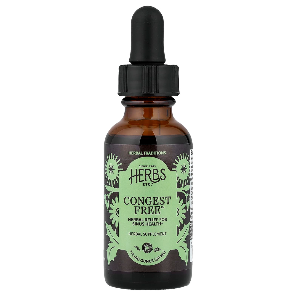 Herbs Etc., Congest Free™, 30 мл (1 жидк. унция)