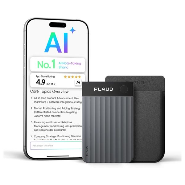 Цифровой диктофон Plaud Note Pro с поддержкой ChatGPT, Черный | Black