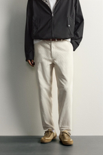 ВЕЛЬВЕТОВЫЕ БРЮКИ CARROT FIT С ЭФФЕКТОМ ПОТЕРТОСТИ — ZARA