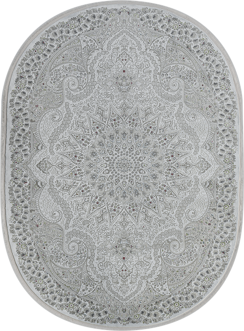 Kirmanshah 38650A WHITE \ WHITE Овал