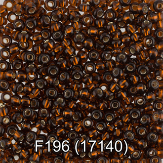 Бисер Чехия "GAMMA" круглый 6 10/0 2.3 мм F196 т.коричневый ( 17140 )