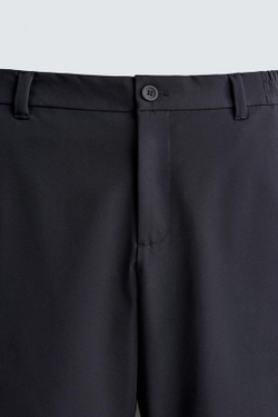 ZARA КОМФОРТНЫЕ ТЕХНОЛОГИЧНЫЕ ШОРТЫ, МОРСКОЙ СИНИЙ