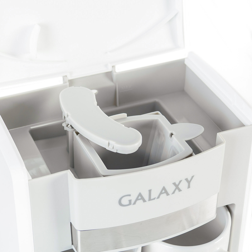 Кофеварка Galaxy GL0708/белая