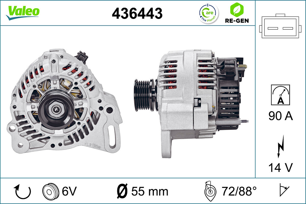 VALEO - 436443-VAL - Alternator