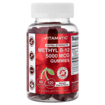 Vitamatic, метилкобаламин B12, со вкусом натуральной вишни, 120 жевательных таблеток (2500 мкг в 1 жевательной таблетке)