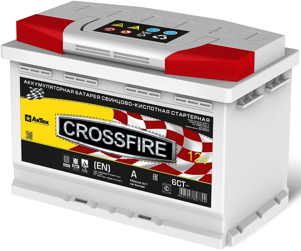 CROSSFIRE 6СТ- 64 аккумулятор CROSSFIRE 6СТ- 64 аккумулятор