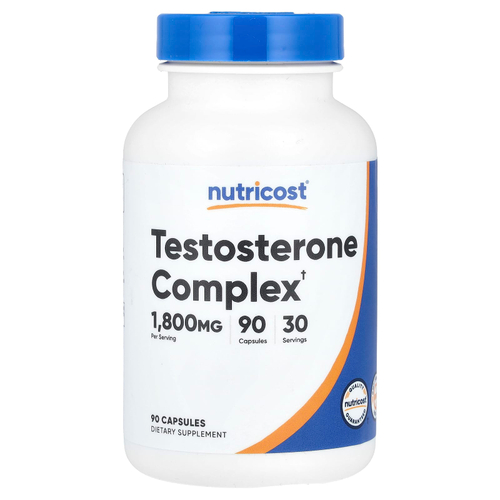 Nutricost, тестостероновый комплекс, 1800 мг, 90 капсул (600 мг в 1 капсуле)