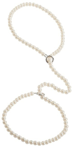 Декоративные фиксаторы из жемчужин Pearl Cuffs (Цвет: белый)
