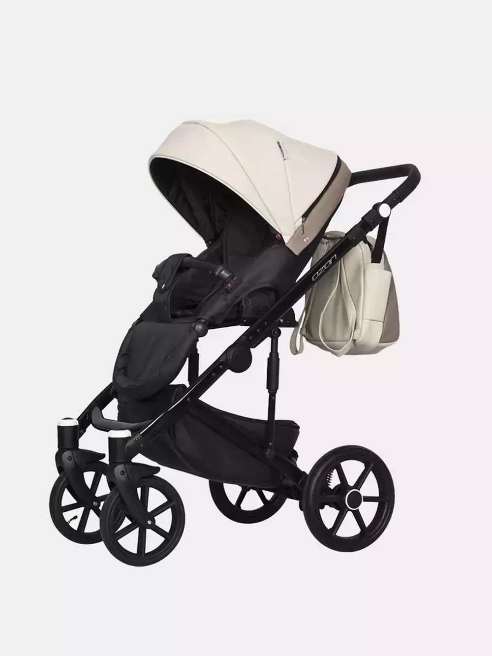 Коляска  OZON Ecco (3 в 1) (RIKO BASIC) 25 слоновая кость-бежевый