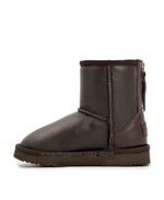KIDS CLASSIC SHORT ZIP LEATHER chocolate