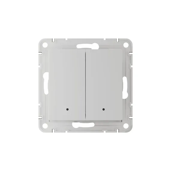 Выключатель двухклавишный с подсветкой Systeme Electric AtlasDesign Smart Белый ATN000153Z