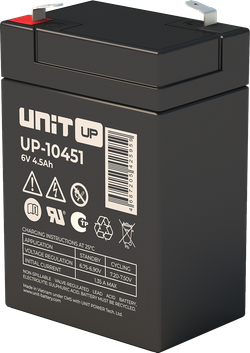 Аккумулятор UNIT UP-10451 ( 4,5Ач / 6В ) AGM