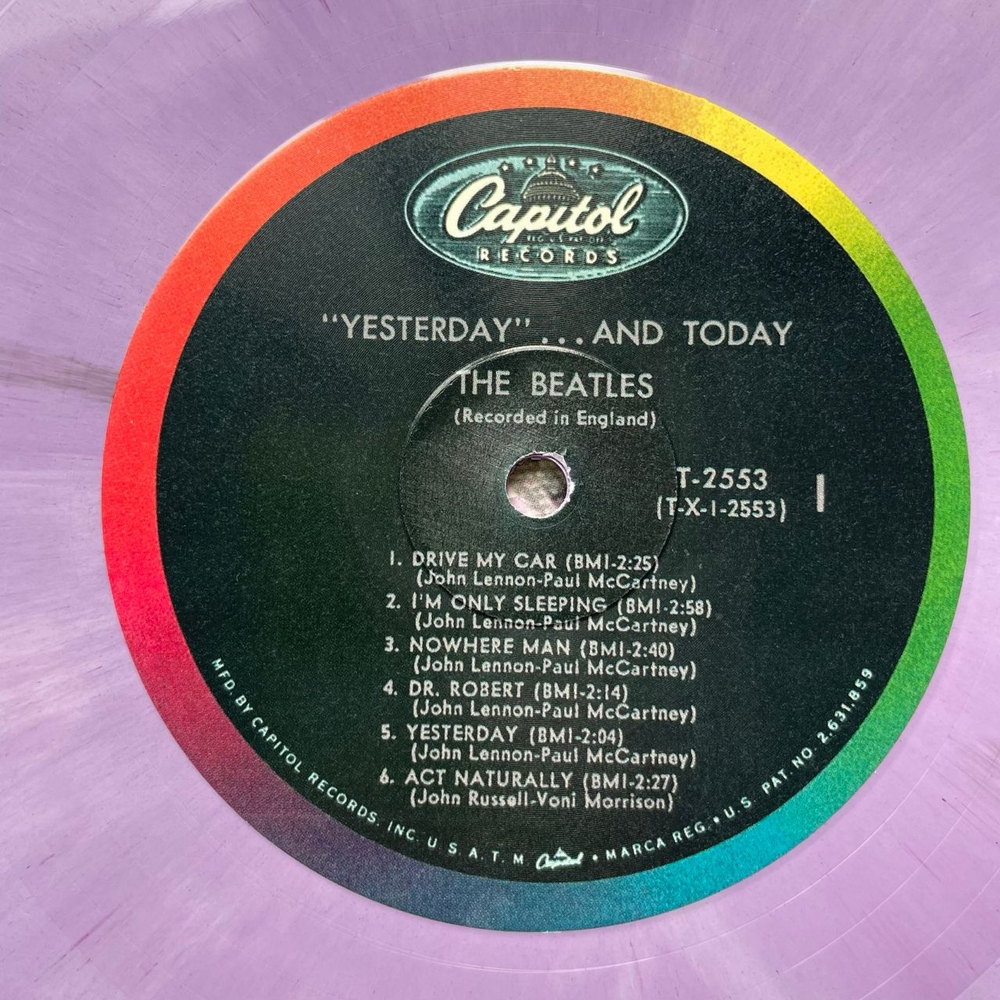 Винтажная виниловая пластинка LP The Beatles Yesterday And Today (США 2020) (Бутлег) Битлз Мясники