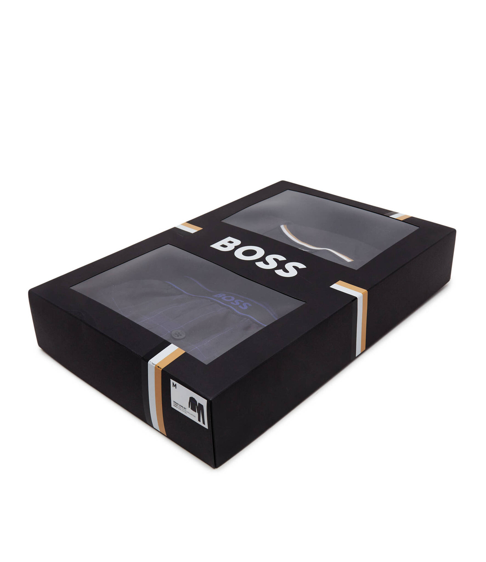 Пижамы Urban Long Set BOSS BLACK - темно-синий(50501819)