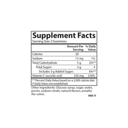 Vitamin C 250 мг 60 жевательных пастилок Carlson Labs
