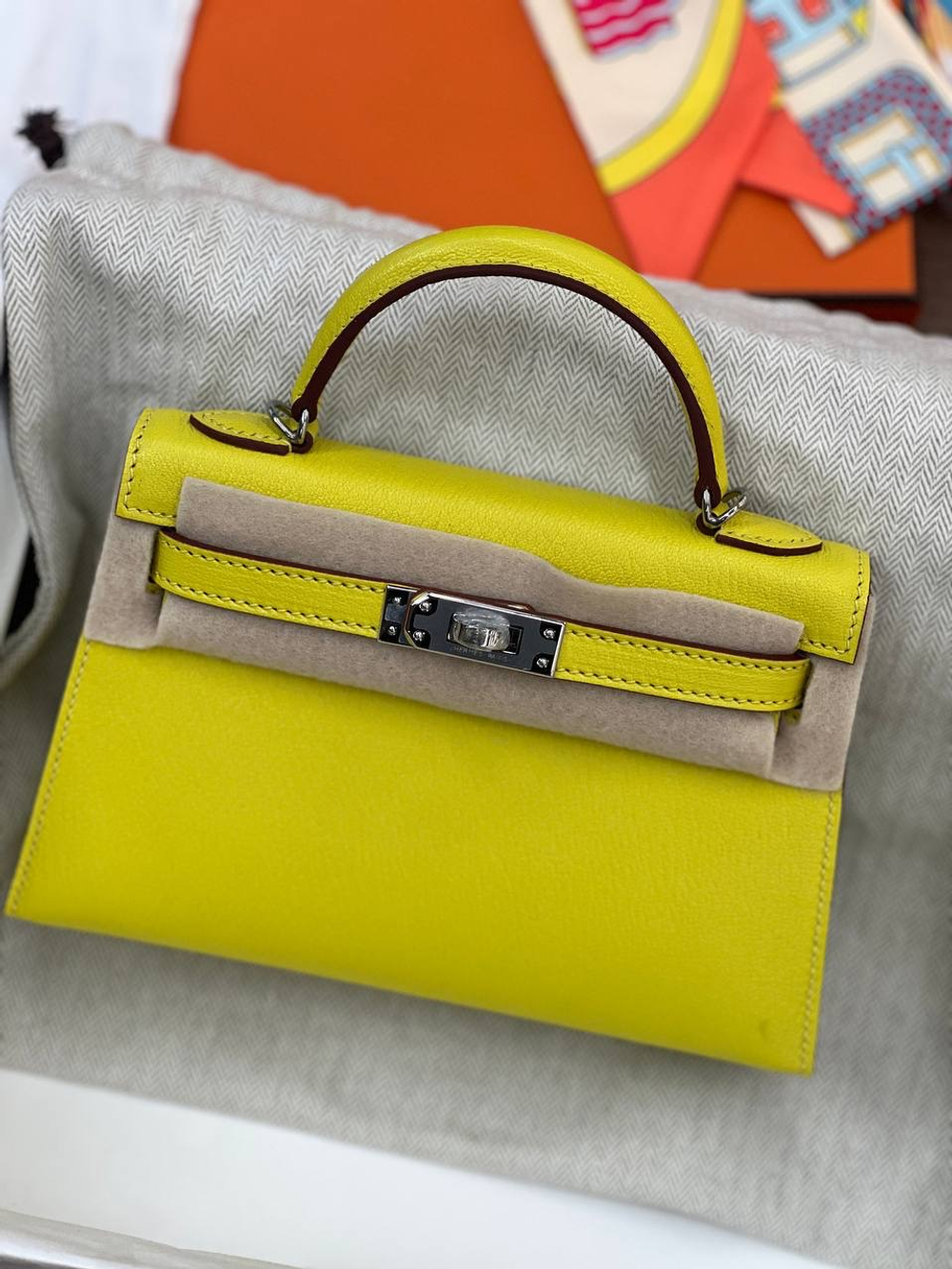Сумка Hermes Kelly Mini Epsom ручной шов