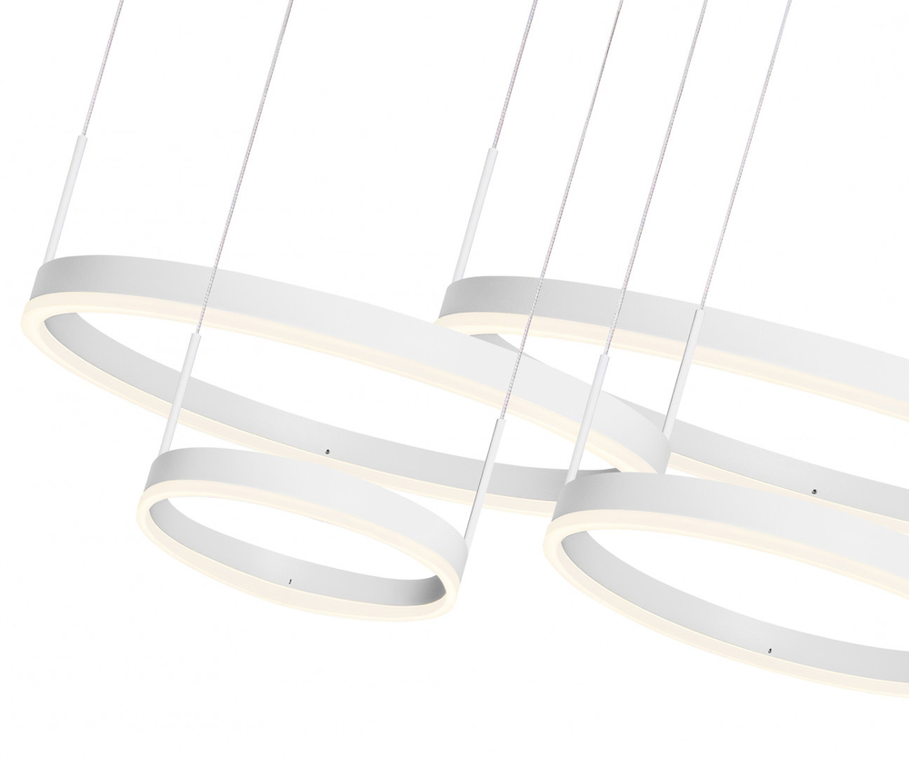 Люстра димм. Тор белый Led 174W