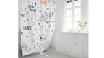 "SPACE" Шторка для ванной FX-2508