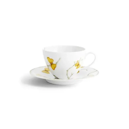 Чайная чашка с блюдцем Butterfly Ginkgo Gold