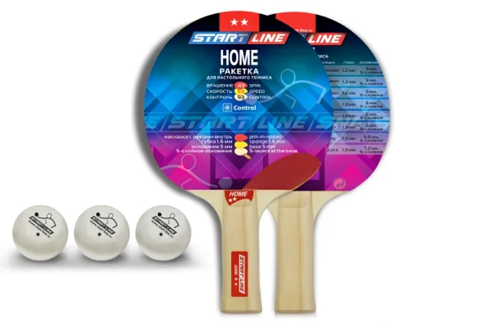 Набор 2 р-ки HOME 2 *, 3 мяча Club Select