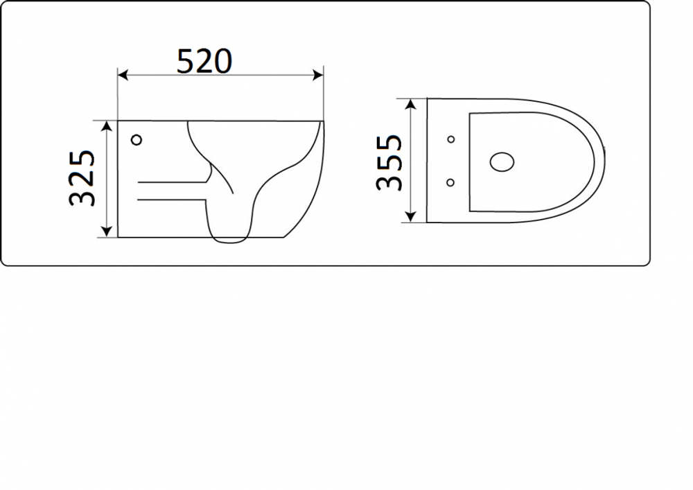 Унитаз подвесной CeramaLux 2196-1
