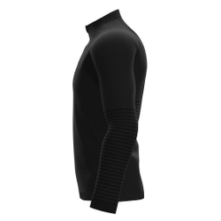 Мужская теннисная кофта Compressport Seamless Zip Sweatshirt - black