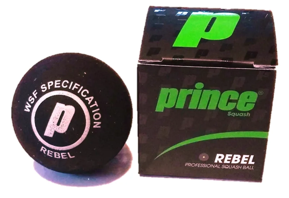 Мячи для сквоша Prince Rebel Yellow Dot - 1B