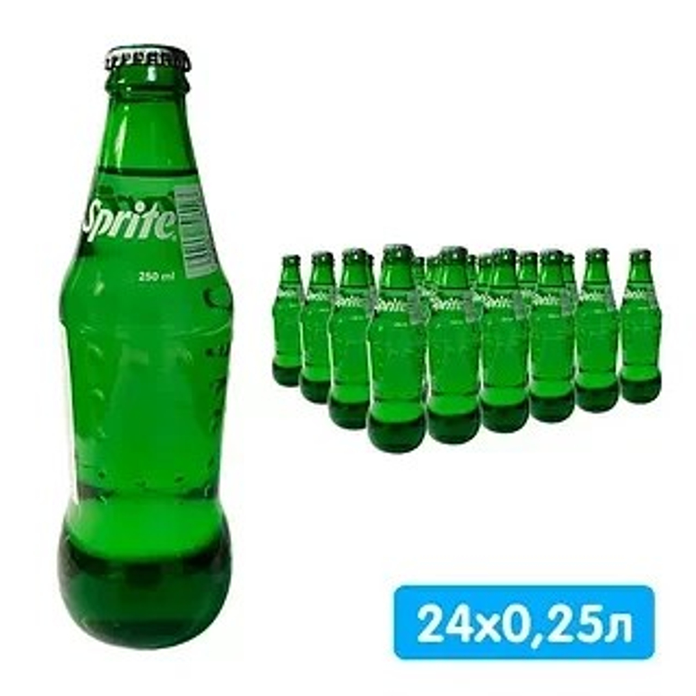 Напиток Sprite Classic, б/а с/г, 250 мл, стекло 24шт  ИРАК