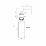 Дозатор для жидкого моющего средства MIXLINE МЛ-Д01 (ML-D01) песочный (302) объем 330 мл