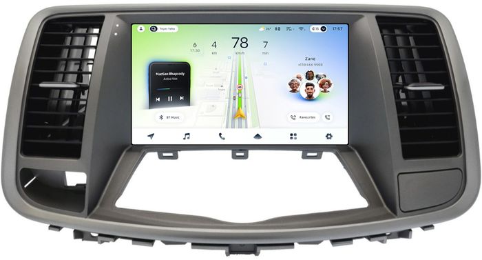 Магнитола для Nissan Teana J32 2008-2013 (ШГУ цветной, рамка тип 2) - Teyes CC4L-DTS монитор 9" IPS, Android 14, Быстрая, Snapdragon 662, CarPlay, 4G SIM-слот