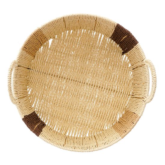 Корзина плетеная круглая bodhran chocolate из коллекции ethnic, размер l