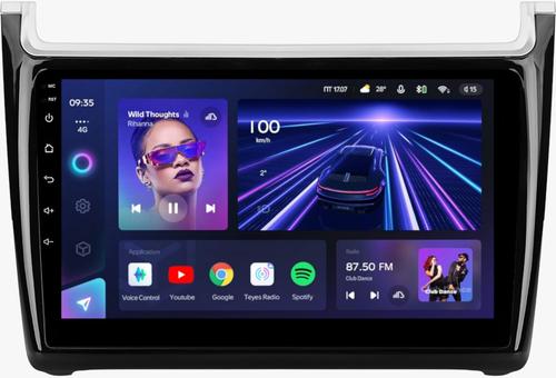 Магнитола для Volkswagen Polo 2009-2020 (рамка черная глянцевая) - Teyes CC3L на Android 10, CarPlay, 4G SIM-слот