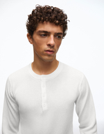 Мужской трикотажный джемпер-хенли - BERSHKA