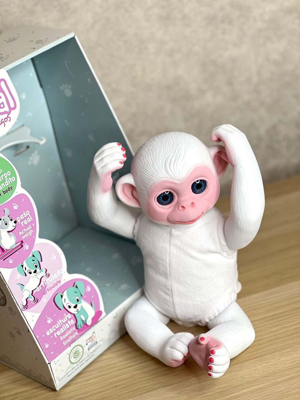 Игрушка мягконабивная 35см АниРеал Обезьянка (60170)