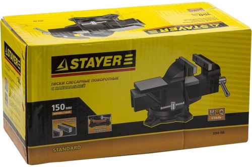 Слесарные тиски STAYER 150 мм 3254-150