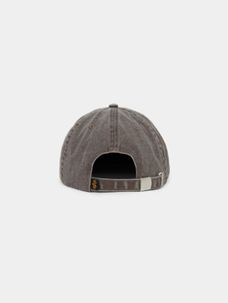 Бейсболка Alpha Industries Battlewash Cap Hickory (коричневая) — вид сзади