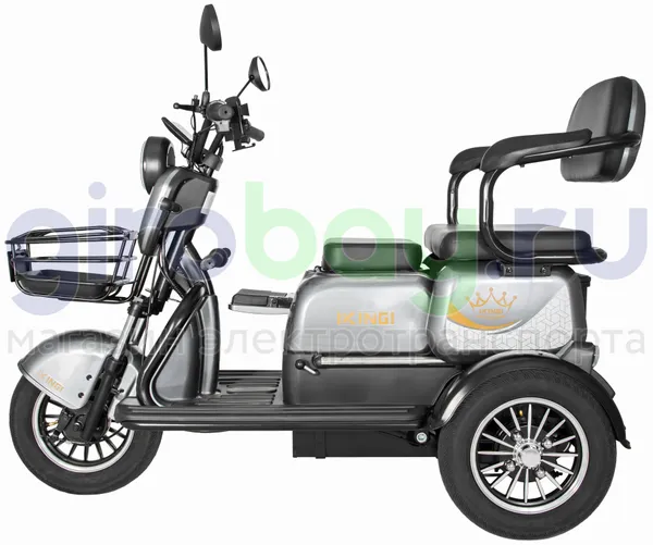 Электроскутер IKINGI SIBTRIKE 1000W (60V/25Ah) - Серый фото №8