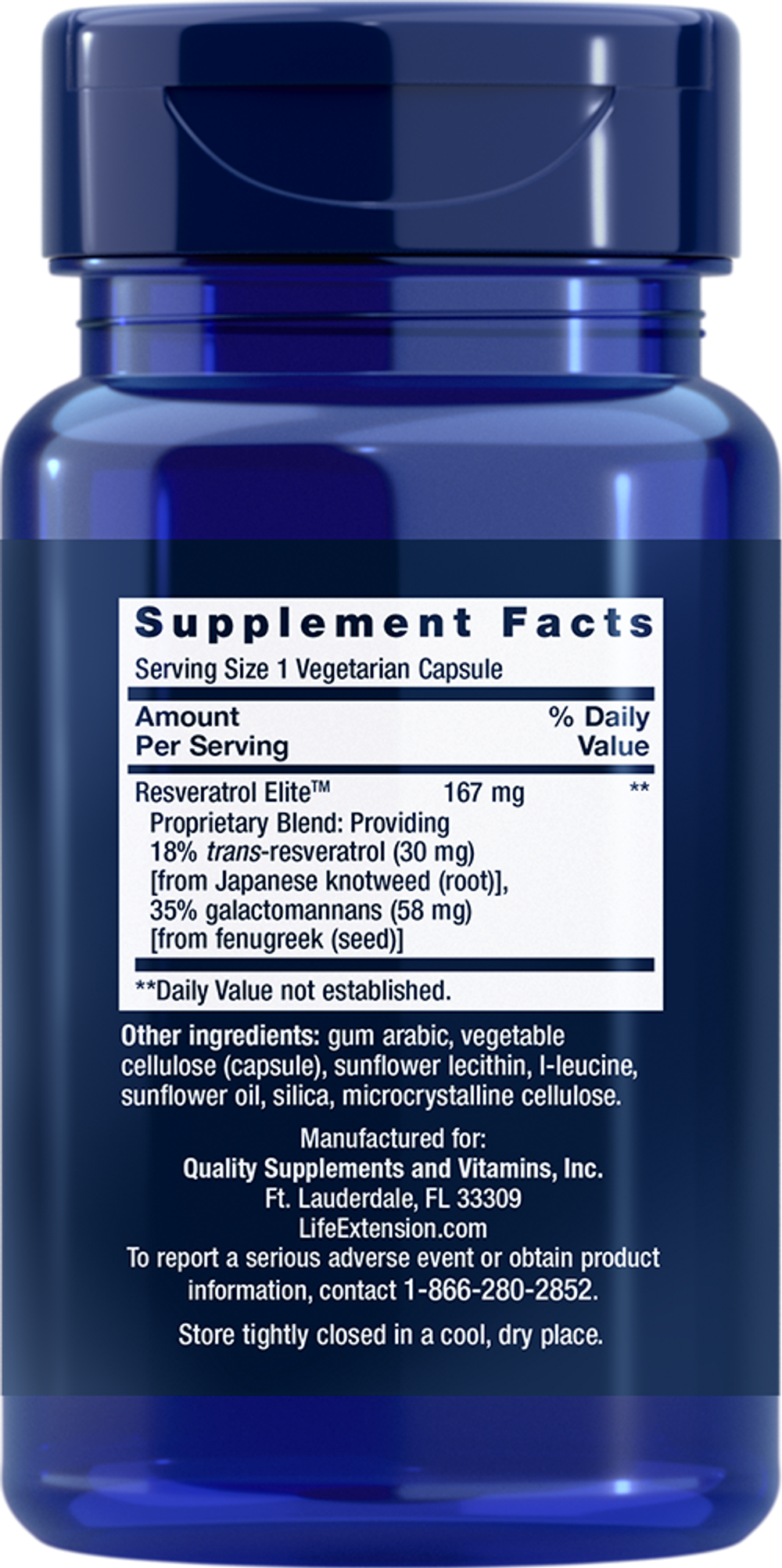 Resveratrol Elite™ 30 капсул Life Extension
